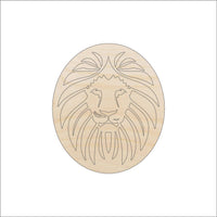 Lion Wood Craft Shape - Laser Cut Baltic Birch Unfinished DIY Wood Art Supplies CAT168 - The Wood Shape Store
