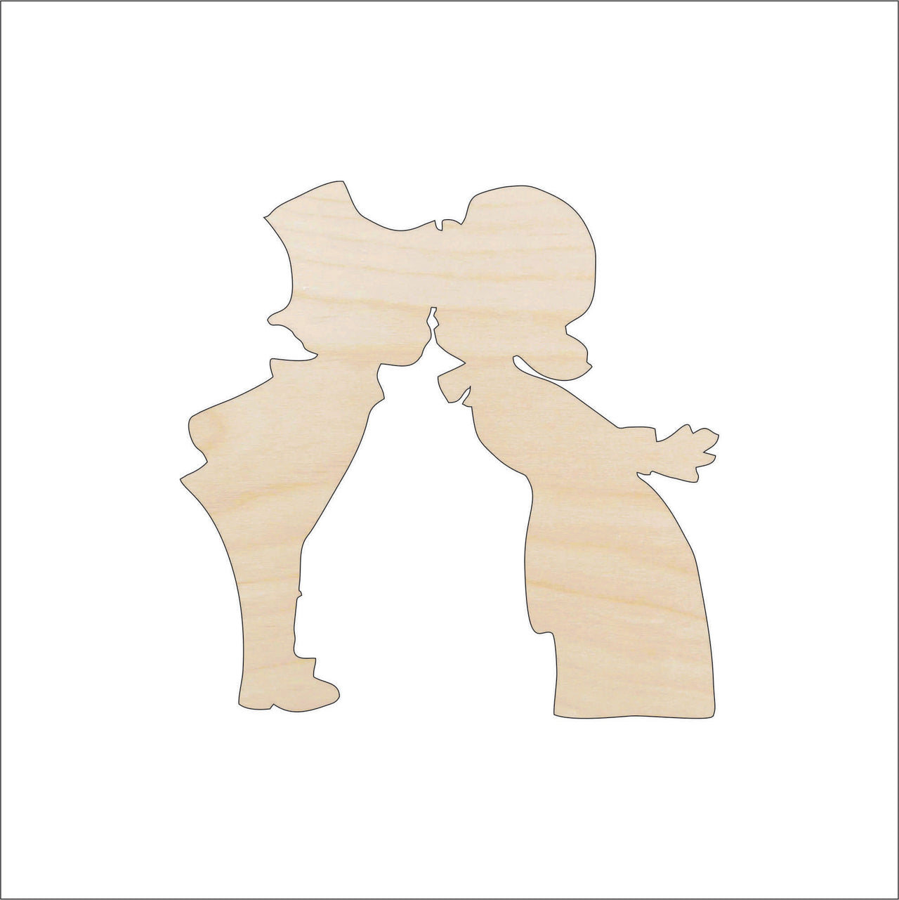Pilgrims Wood Craft Shape - Laser Cut Baltic Birch Unfinished DIY Wood Art Supplies FAL187 - The Wood Shape Store