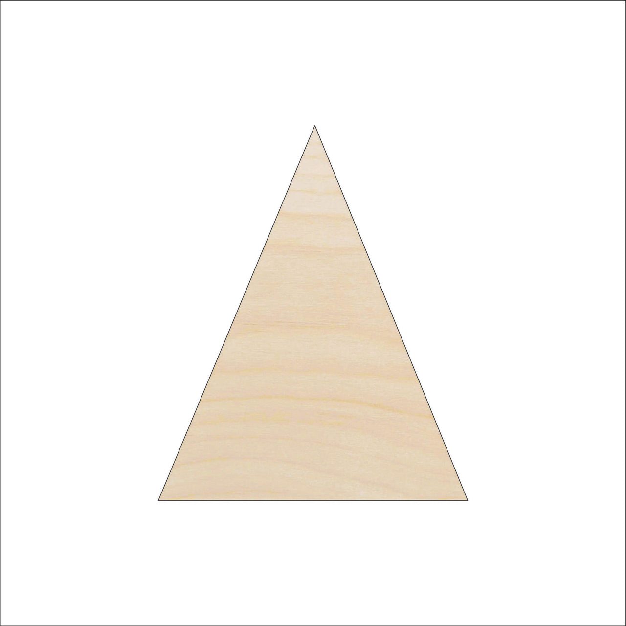 Triangle Wood Craft Shape - Laser Cut Baltic Birch Unfinished DIY Wood Art Supplies BSC12 - The Wood Shape Store