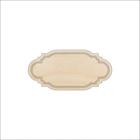 Plaque Wood Craft Shape - Laser Cut Baltic Birch Unfinished DIY Wood Art Supplies BNR52 - The Wood Shape Store