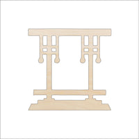Pagoda Wood Craft Shape - Laser Cut Baltic Birch Unfinished DIY Wood Art Supplies WLD3 - The Wood Shape Store