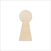 Key Wood Craft Shape - Laser Cut Baltic Birch Unfinished DIY Wood Art Supplies KEY34 - The Wood Shape Store