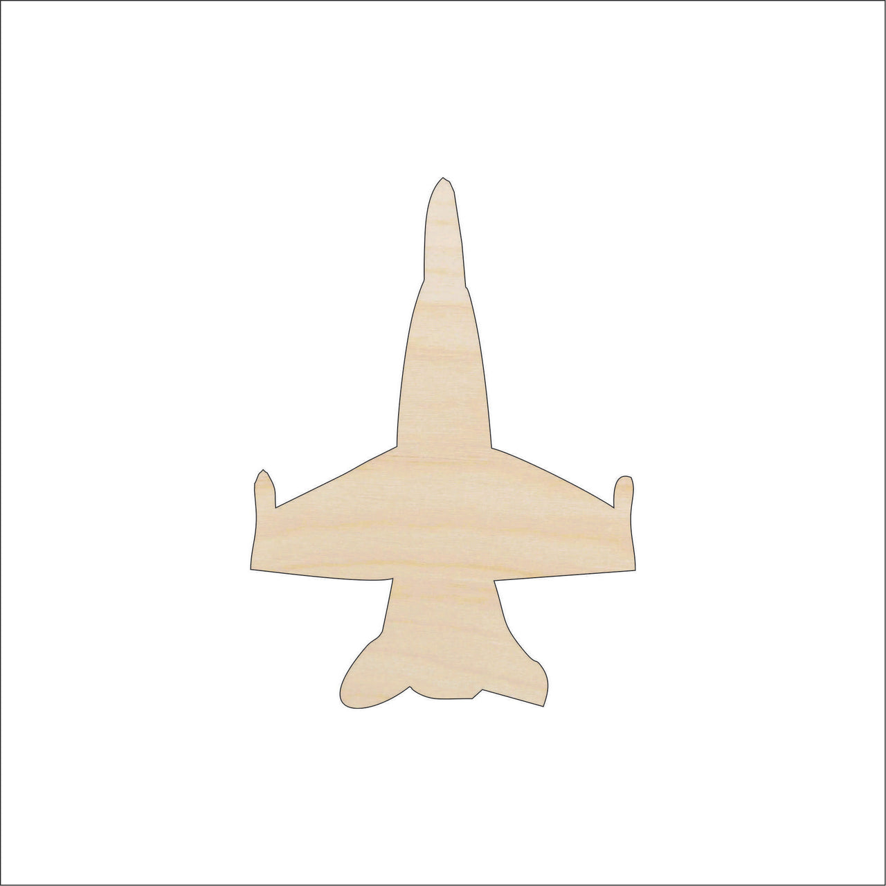 Airplane Wood Craft Shape - Laser Cut Baltic Birch Unfinished DIY Wood Art Supplies PLN1 - The Wood Shape Store