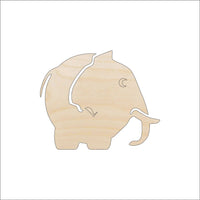 Elephant Wood Craft Shape Laser Cut Baltic Birch Unfinished DIY Wood Art Supplies ELE48 - The Wood Shape Store