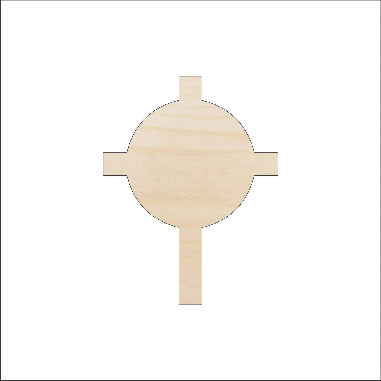 Cross Wood Craft Shape - Laser Cut Baltic Birch Unfinished DIY Wood Art Supplies REL56 - The Wood Shape Store