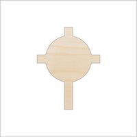Cross Wood Craft Shape - Laser Cut Baltic Birch Unfinished DIY Wood Art Supplies REL56 - The Wood Shape Store