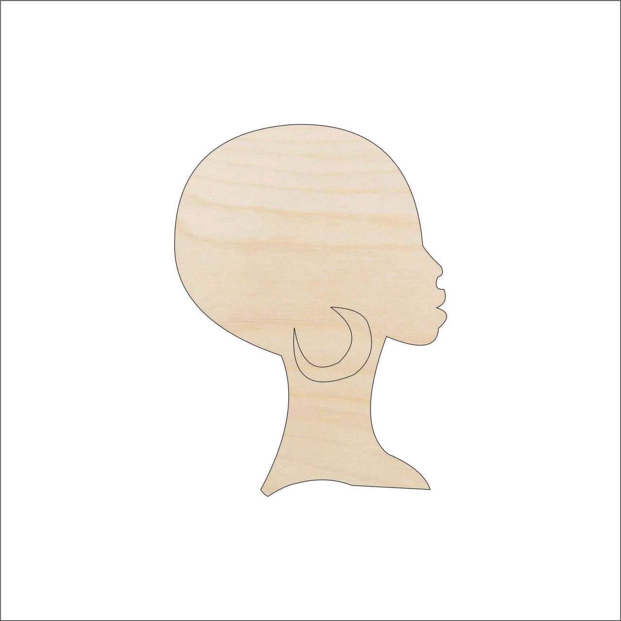 Woman Wood Craft Shape - Laser Cut Baltic Birch Unfinished DIY Wood Art Supplies PPL83 - The Wood Shape Store