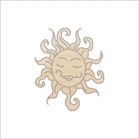 Sun Wood Craft Shape - Laser Cut Baltic Birch Unfinished DIY Wood Art Supplies SKY22 - The Wood Shape Store