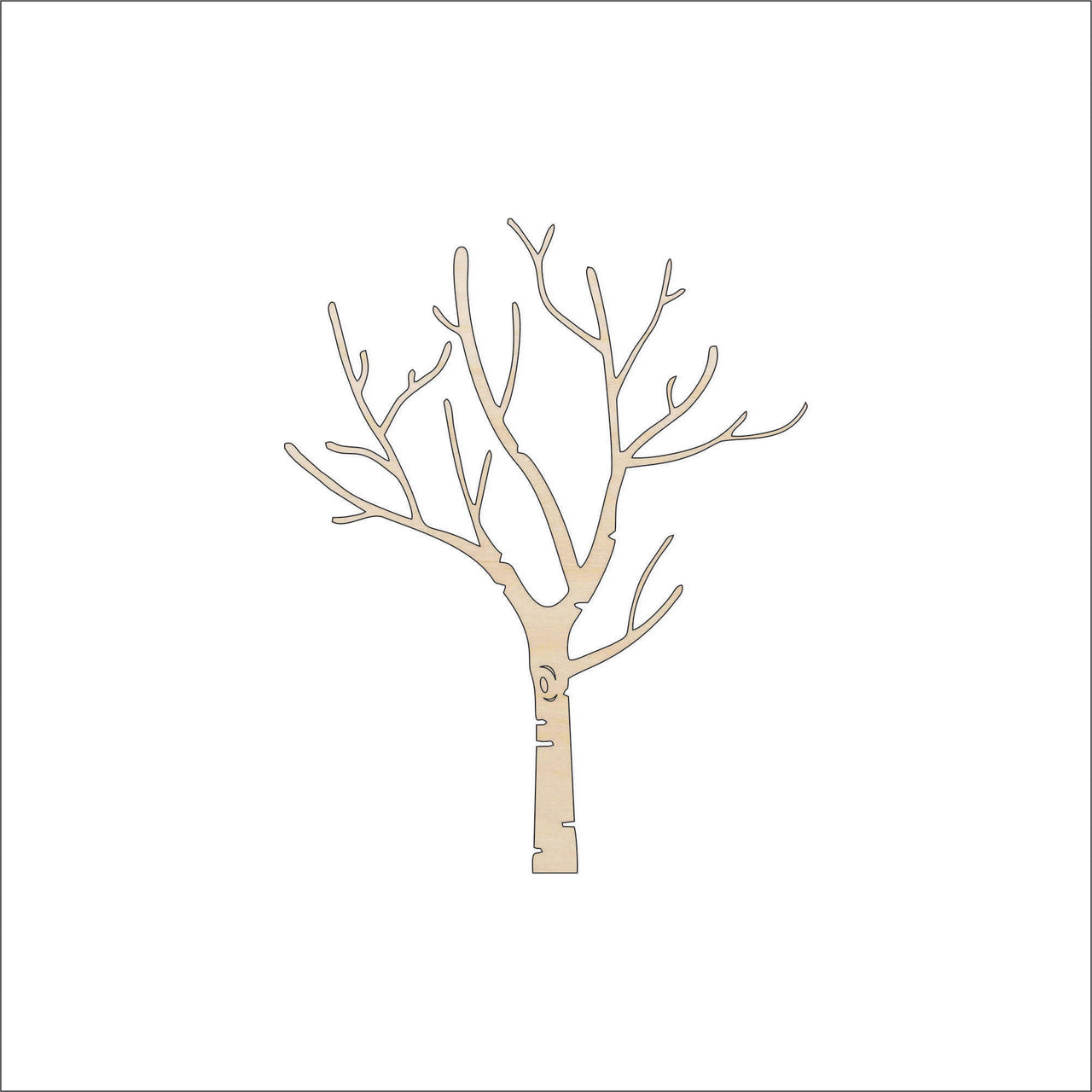 Tree Wood Craft Shape - Laser Cut Baltic Birch Unfinished DIY Wood Art Supplies TRE31 - The Wood Shape Store