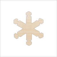 Snowflake Wood Craft Shape - Laser Cut Baltic Birch Unfinished DIY Wood Art Supplies SNW26 - The Wood Shape Store