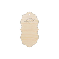 Gift Tag Wood Craft Shape - Laser Cut Baltic Birch Unfinished DIY Wood Art Supplies TAG16 - The Wood Shape Store