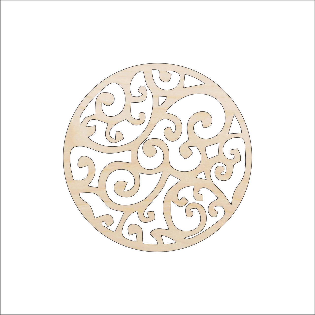 Design Wood Craft Shape - Laser Cut Baltic Birch Unfinished DIY Wood Art Supplies DSN31 - The Wood Shape Store