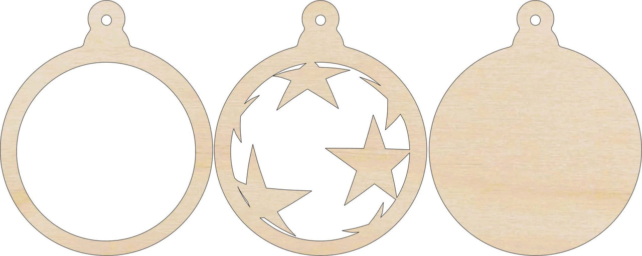 Star 3D Laser Cut Ornament – Baltic Birch Wood Craft Supplies | DIY Wood Ornament Kit DS3 - The Wood Shape Store