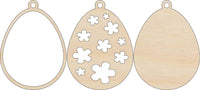 Easter 3D Laser Cut Ornament – Baltic Birch Wood Craft Supplies | DIY Wood Ornament Kit ES58 - The Wood Shape Store
