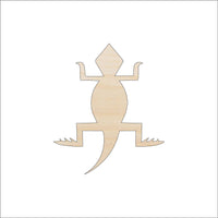 Lizard Wood Craft Shape - Laser Cut Baltic Birch Unfinished DIY Wood Art Supplies REP48 - The Wood Shape Store
