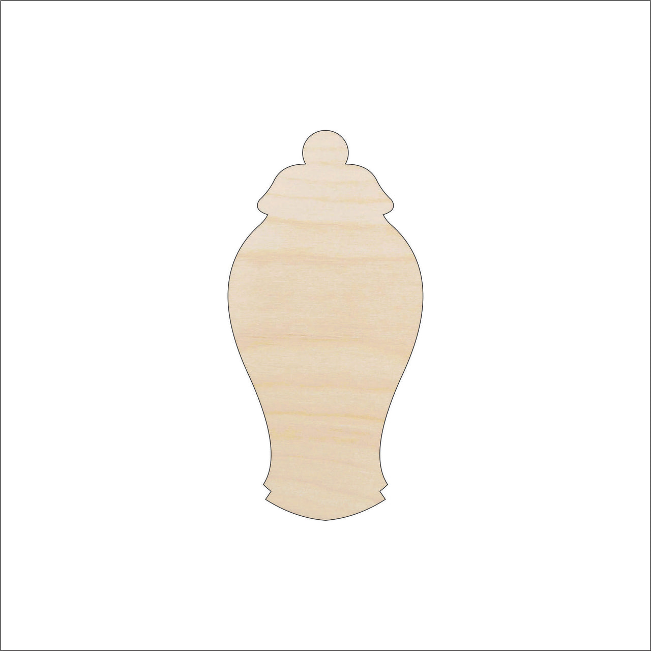 Jar Wood Craft Shape - Laser Cut Baltic Birch Unfinished DIY Wood Art Supplies FOD191 - The Wood Shape Store