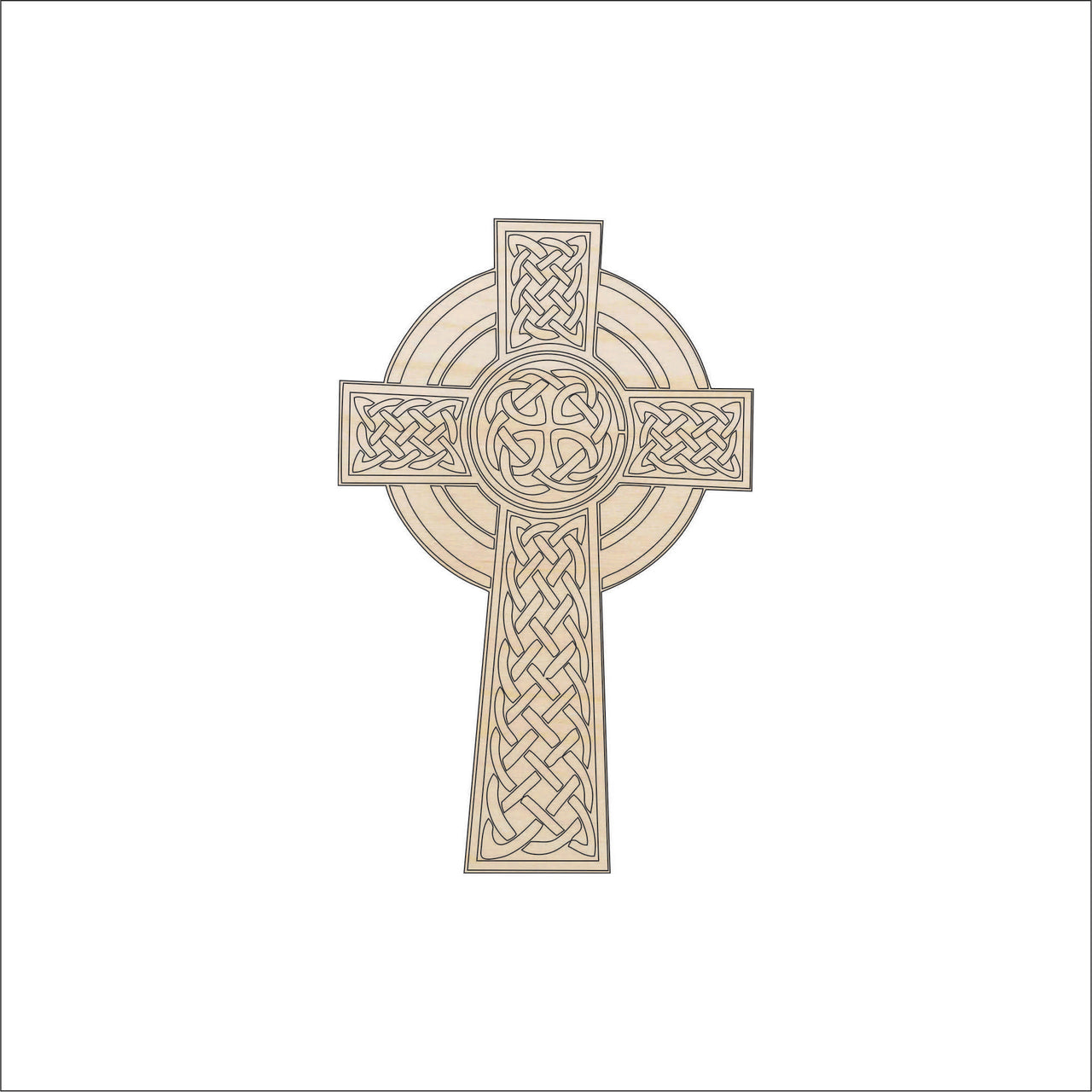 Cross Wood Craft Shape - Laser Cut Baltic Birch Unfinished DIY Wood Art Supplies REL10 - The Wood Shape Store