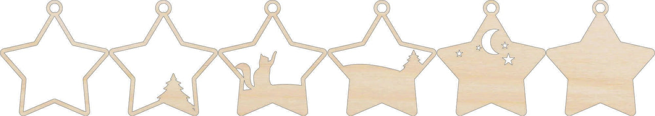 Cat 3D Laser Cut Ornament – Baltic Birch Wood Craft Supplies | DIY Wood Ornament Kit AN52 - The Wood Shape Store