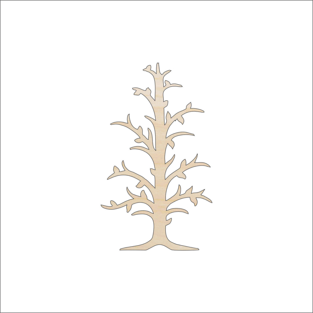 Tree Wood Craft Shape - Laser Cut Baltic Birch Unfinished DIY Wood Art Supplies TRE51 - The Wood Shape Store