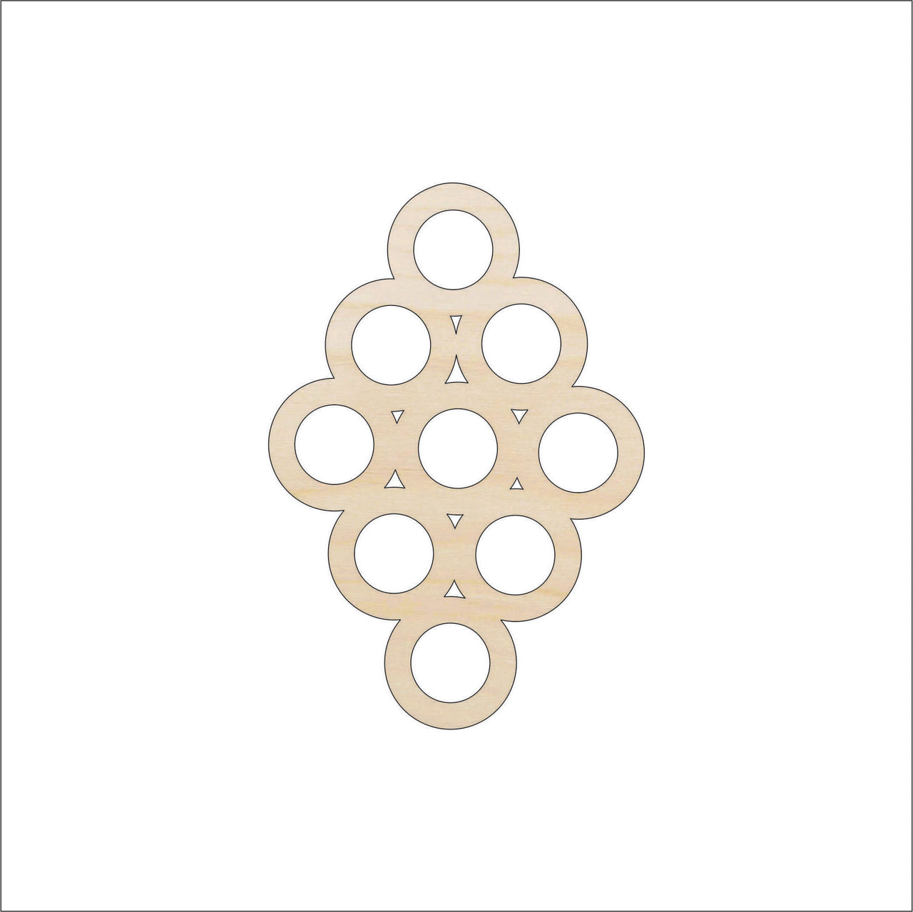 Design Wood Craft Shape - Laser Cut Baltic Birch Unfinished DIY Wood Art Supplies DSN42 - The Wood Shape Store