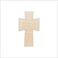 Cross Wood Craft Shape - Laser Cut Baltic Birch Unfinished DIY Wood Art Supplies REL7 - The Wood Shape Store