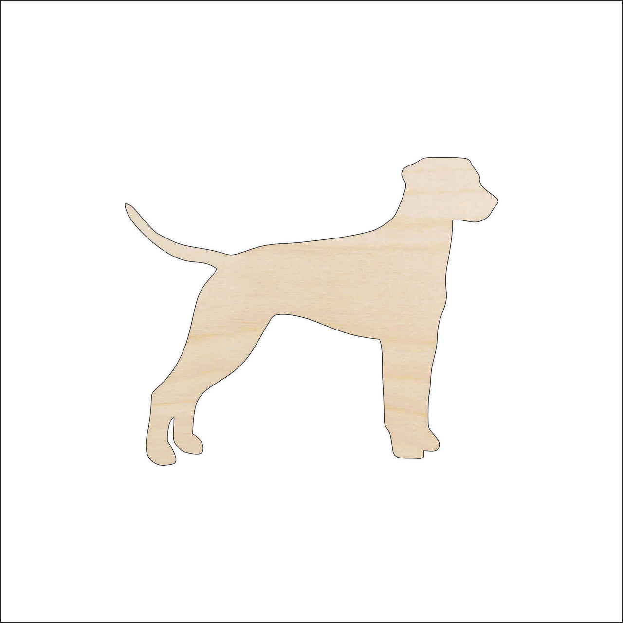 Dog Wood Craft Shape - Laser Cut Baltic Birch Unfinished DIY Wood Art Supplies DOG12 - The Wood Shape Store