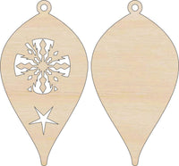 Snowflake 3D Laser Cut Ornament – Baltic Birch Wood Craft Supplies | DIY Wood Ornament Kit XM90 - The Wood Shape Store