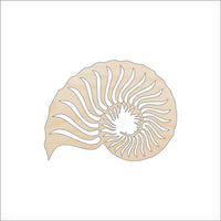 Shell Wood Craft Shape - Laser Cut Baltic Birch Unfinished DIY Wood Art Supplies SEA52 - The Wood Shape Store