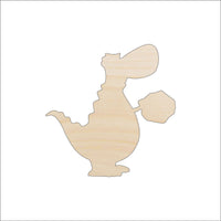 Dinosaur - Wood Craft Shape - Laser Cut Baltic Birch Unfinished DIY Wood Art Supplies DIN21 - The Wood Shape Store