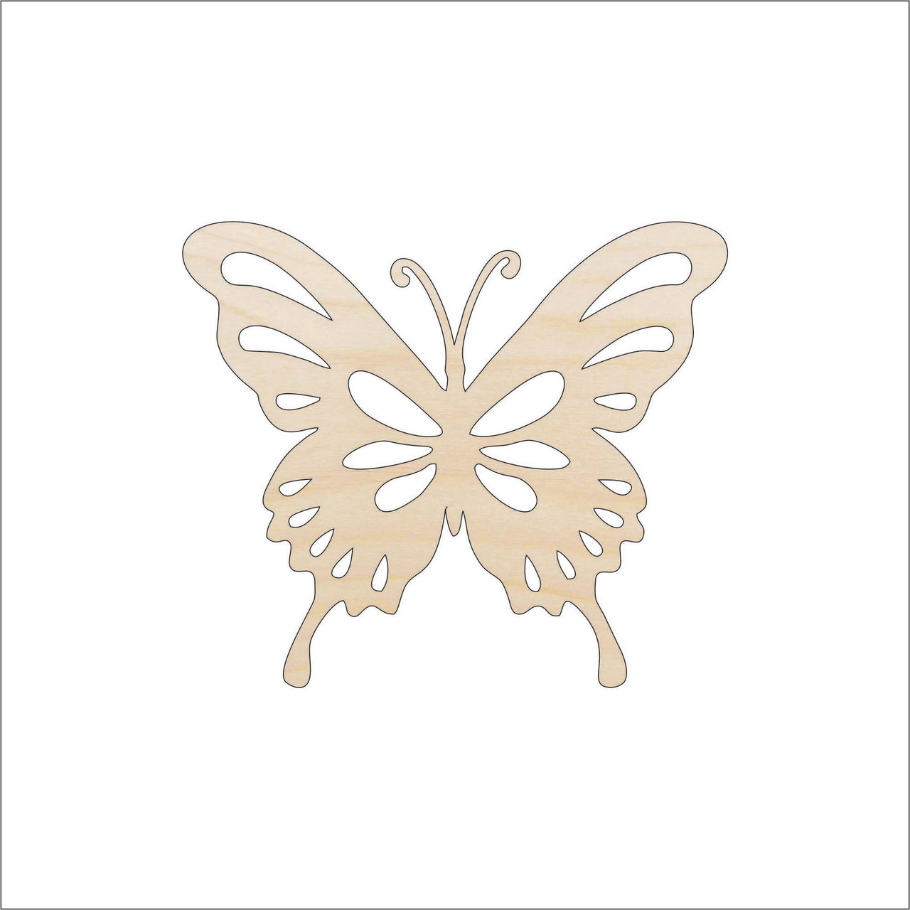 Butterfly Wood Craft Shape - Laser Cut Baltic Birch Unfinished DIY Wood Art Supplies BUG20 - The Wood Shape Store