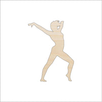 Dancer Wood Craft Shape - Laser Cut Baltic Birch Unfinished DIY Wood Art Supplies SPT155 - The Wood Shape Store