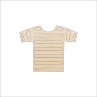 Shirt Wood Craft Shape - Laser Cut Baltic Birch Unfinished DIY Wood Art Supplies CLT87 - The Wood Shape Store
