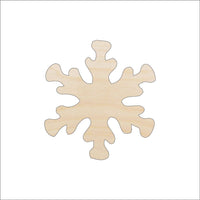 Snowflake Wood Craft Shape - Laser Cut Baltic Birch Unfinished DIY Wood Art Supplies SNW3 - The Wood Shape Store