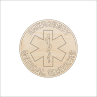 Medical Badge Wood Craft Shape – Laser Cut Baltic Birch Unfinished DIY Wood Art Supplies BDG11 - The Wood Shape Store