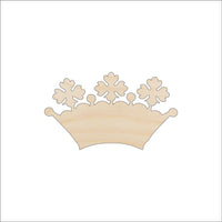 Crown Wood Craft Shape - Laser Cut Baltic Birch Unfinished DIY Wood Art Supplies CLT66 - The Wood Shape Store