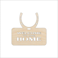 Horseshoe Wood Craft Shape - Laser Cut Baltic Birch Unfinished DIY Wood Art Supplies SGN69 - The Wood Shape Store