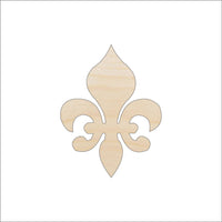 Fleur de Lis Wood Craft Shape - Laser Cut Baltic Birch Unfinished DIY Wood Art Supplies DSN99 - The Wood Shape Store