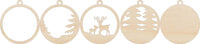 Deer 3D Laser Cut Ornament – Baltic Birch Wood Craft Supplies | DIY Wood Ornament Kit AN15 - The Wood Shape Store
