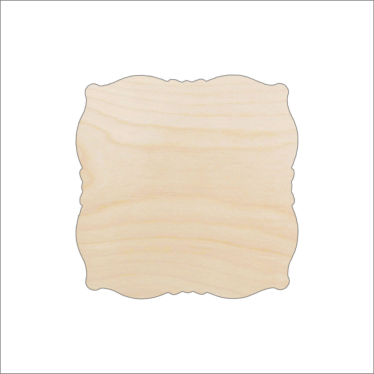 Plaque Wood Craft Shape - Laser Cut Baltic Birch Unfinished DIY Wood Art Supplies BSC30 - The Wood Shape Store
