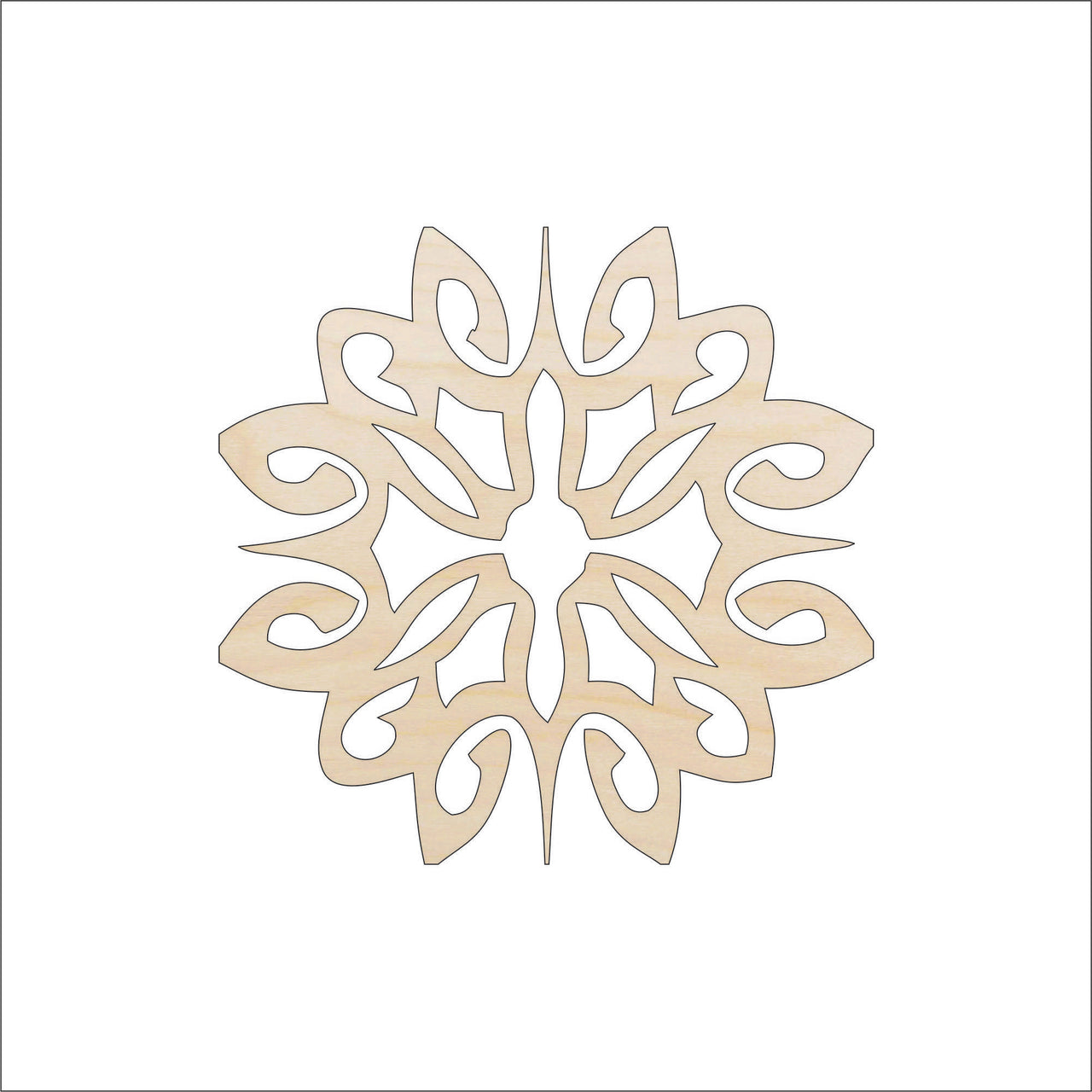 Design Wood Craft Shape - Laser Cut Baltic Birch Unfinished DIY Wood Art Supplies CSTR3 - The Wood Shape Store