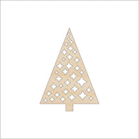 Christmas Tree Wood Craft Shape Laser Cut Out and Unfinished DIY Craft Supply TRE134 - The Wood Shape Store