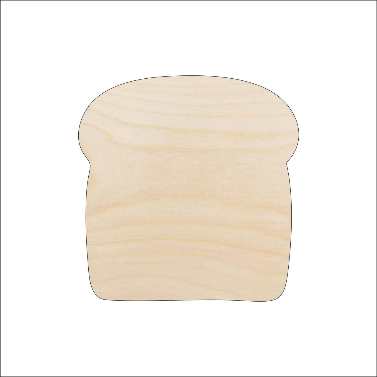 Toast Wood Craft Shape - Laser Cut Baltic Birch Unfinished DIY Wood Art Supplies FOD201 - The Wood Shape Store