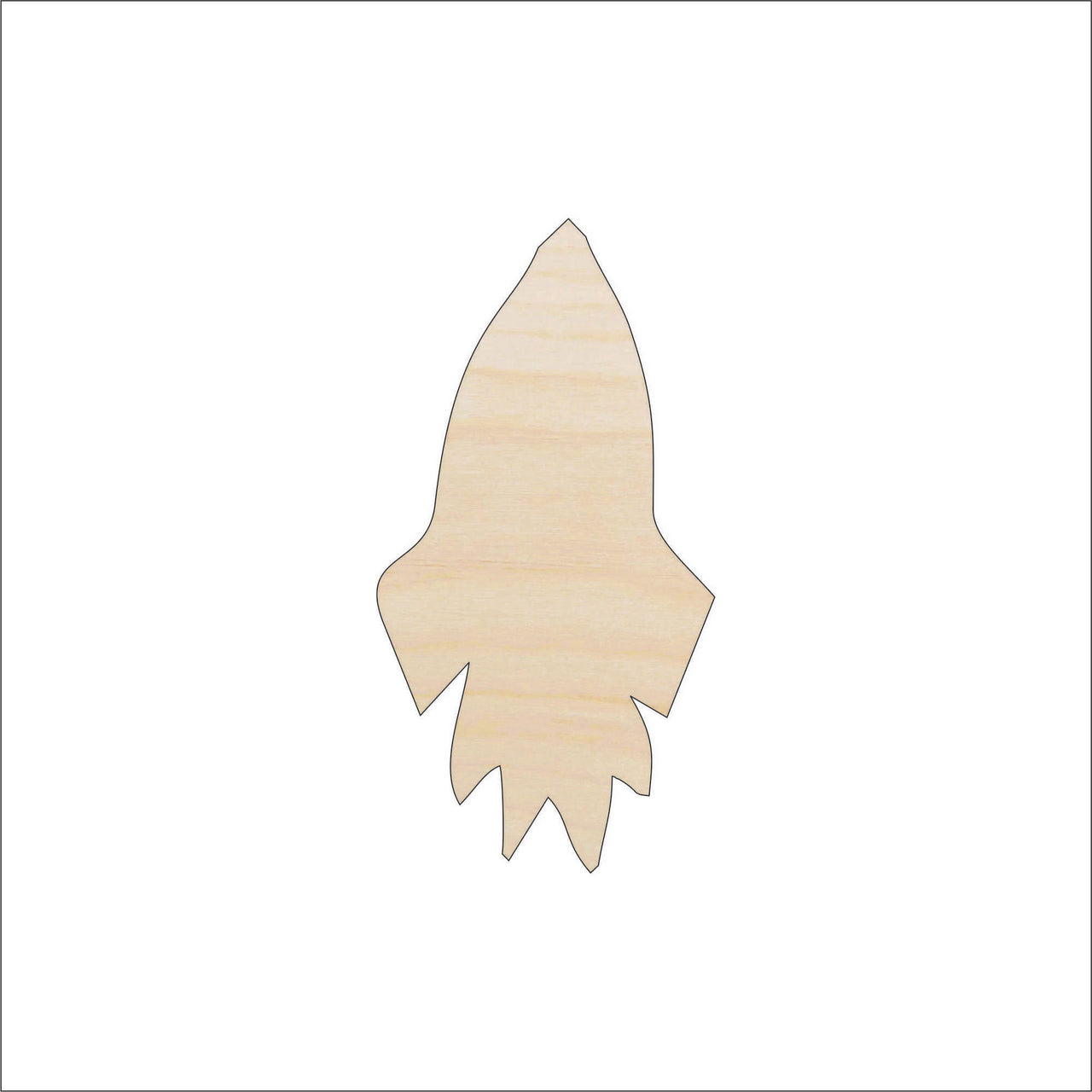 Spaceship Wood Craft Shape - Laser Cut Baltic Birch Unfinished DIY Wood Art Supplies SPC36 - The Wood Shape Store