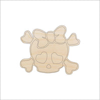 Skull Wood Craft Shape - Laser Cut Baltic Birch Unfinished DIY Wood Art Supplies SKL25 - The Wood Shape Store
