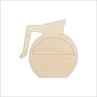 Coffee Pot Wood Craft Shape - Laser Cut Baltic Birch Unfinished DIY Wood Art Supplies FOD171 - The Wood Shape Store