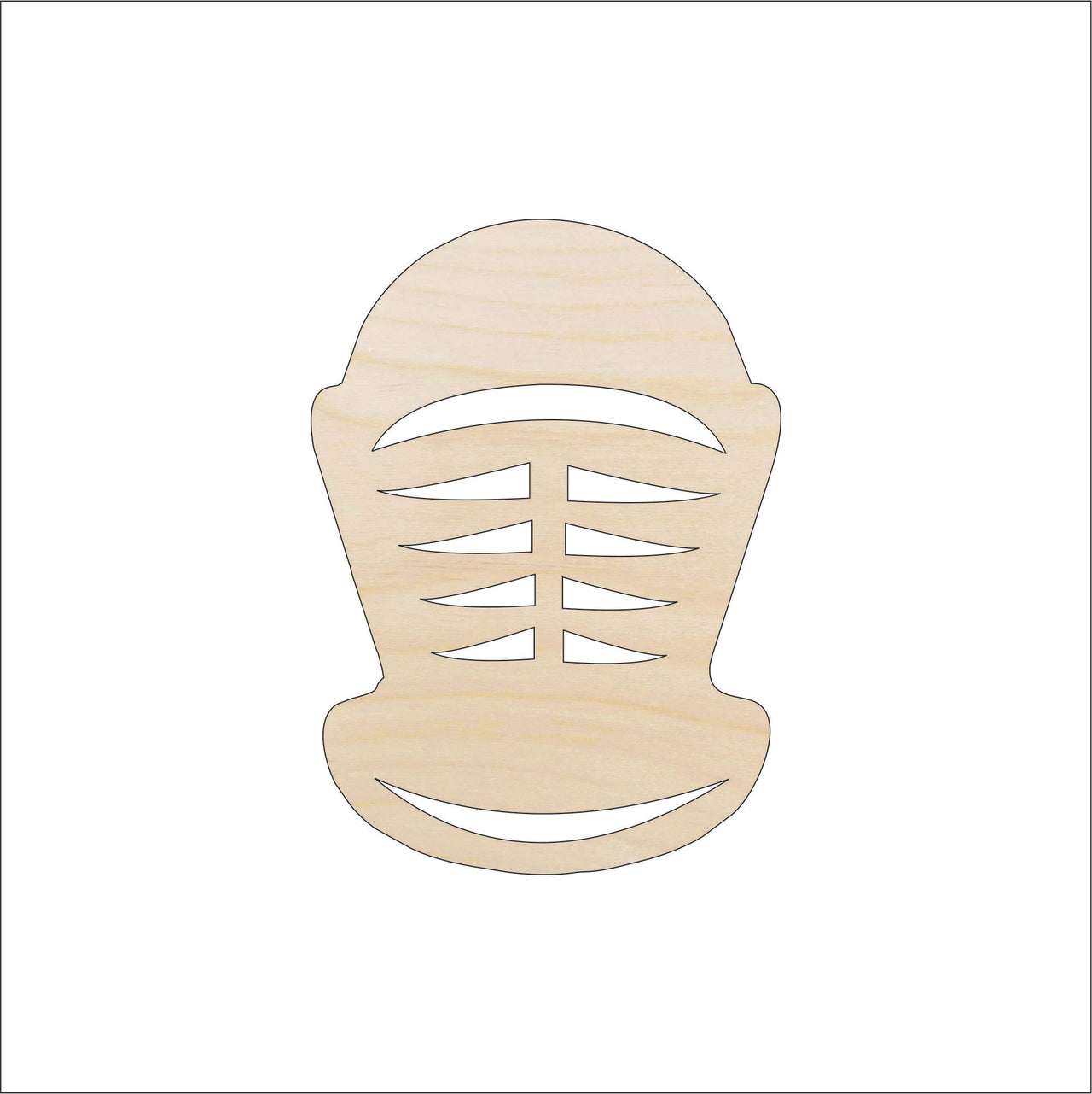 Helmet Wood Craft Shape - Laser Cut Baltic Birch Unfinished DIY Wood Art Supplies CLT108 - The Wood Shape Store