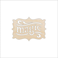 Magic Tag Wood Craft Shape - Laser Cut Baltic Birch Unfinished DIY Wood Art Supplies FAL48 - The Wood Shape Store