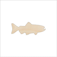 Fish Wood Craft Shape - Laser Cut Baltic Birch Unfinished DIY Wood Art Supplies FSH34 - The Wood Shape Store