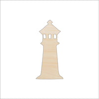 Lighthouse Wood Craft Shape – Laser Cut Baltic Birch Unfinished DIY Wood Art Supplies BLD57 - The Wood Shape Store