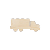Military Truck Wood Craft Shape - Laser Cut Baltic Birch Unfinished DIY Wood Art Supplies CAR46 - The Wood Shape Store